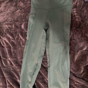 Dark Green High-Waisted Leggings